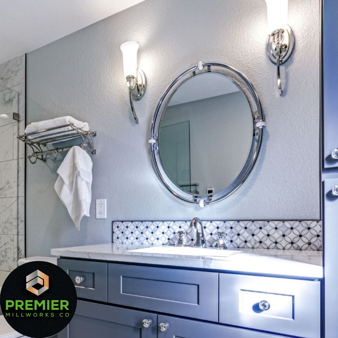 Custom bathroom Cabinet Installation